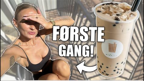 JEG PRØVER BUBBLETEA FOR FØRSTE GANG på min altan OMG YouTube