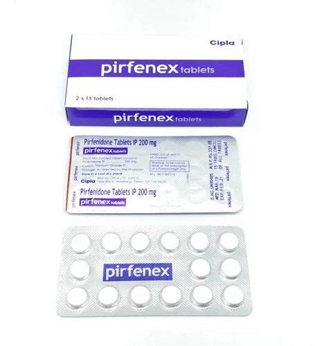 Pirfenidone Pirfenex Tablets Mg Mg Packaging Size X