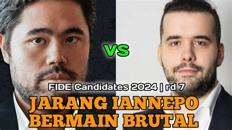 Hikaru Nakamura Vs Ian Nepomniachtchi FIDE Candidates 2024 Rd 7