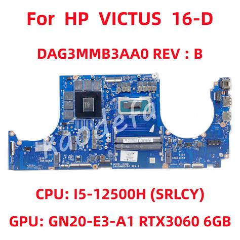 DAG3MMB3AA0 Mainboard For HP VICTUS 16 D Laptop Motherboard CPU I5