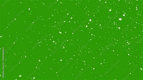 Snow falling on green screen background Stock Video | Adobe Stock