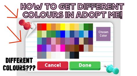 How To Get Extra Colours In Adopt Me Youtube