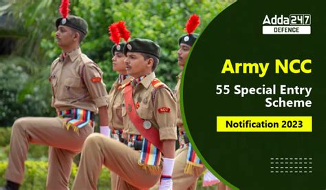 Army Ncc Special Entry Scheme Notification Apply Online