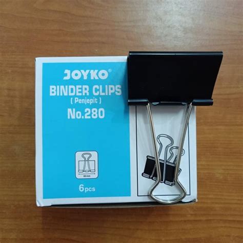 Jual Binder Clips No 280 Klip Kertas Paper Clip Penjepit Kertas 60 Mm