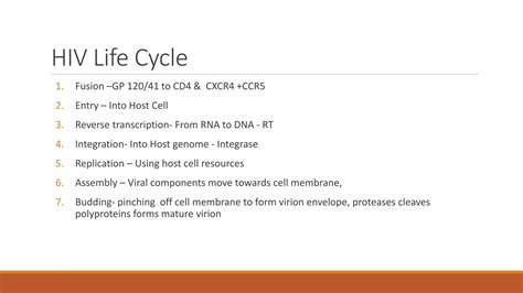 Pathogenesis Of Hiv Ppt