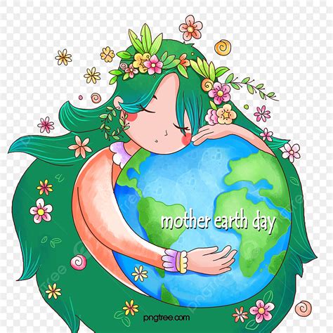 Protect The Earth PNG Picture, Beautiful Girl Protects The Earth, Earth ...