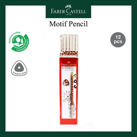 Jual Pensil B Motif Giraffe Faber Castell Per Box Shopee Indonesia