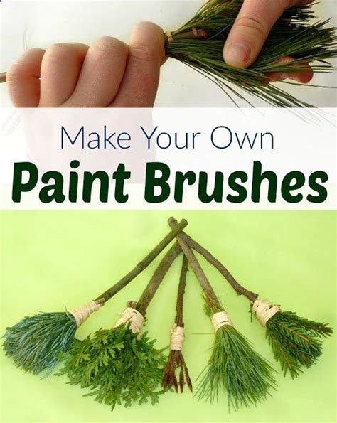 Make These Easy Nature Paint Brushes For Your Toddler To Paint With An