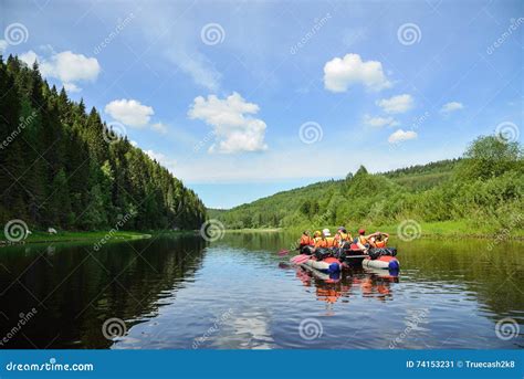 People Float Lanterns In The River To Worship River Goddess In Loy