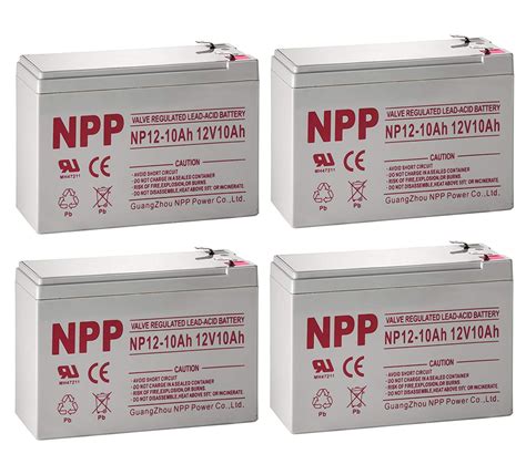 NPPower NP12 10Ah AGM SLA Sealed Lead Acid Scooter 12V 10Ah Battery F2