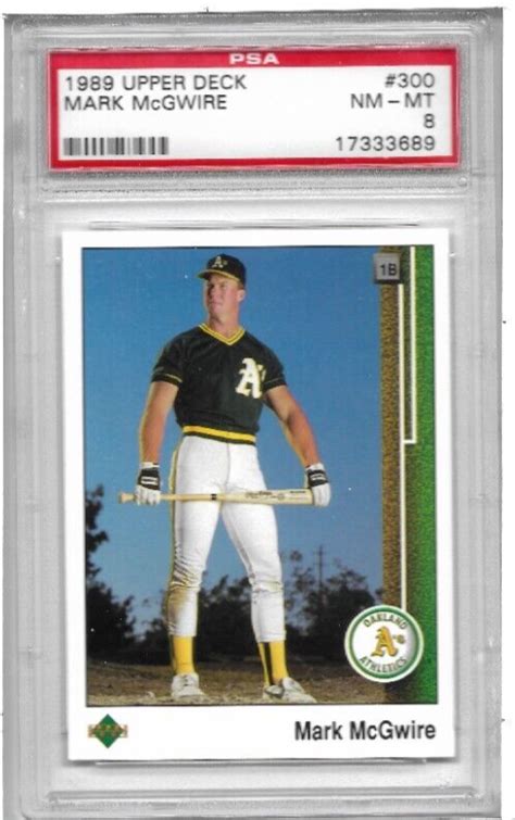 UPPER DECK 1989 Oakland A S MARK McGWIRE 300 PSA NM MT 8 EBay