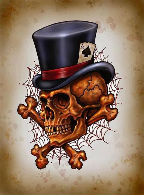 Besten Tattoo Skulls Totenk Pfe Bilder Auf Pinterest Totenk Pfe