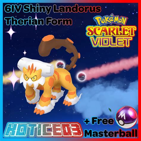 Landorus Therian Form Shiny 6IV Pokemon // Pokemon Scarlet and - Etsy