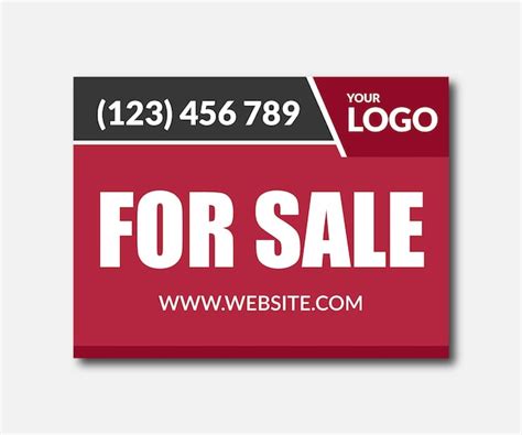 Premium Vector | Land for sale home for sale yard sign design