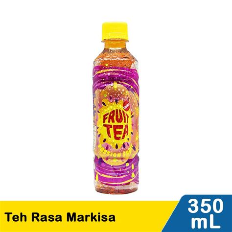 Paket Hemat Fruit Tea Pet 350ml Rasa Apple Teh Botol Sosro Pet Isi 6Pcs