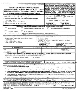 Fillable Online Pbadupws Nrc Triad Nondestructive Testing Inc Nrc