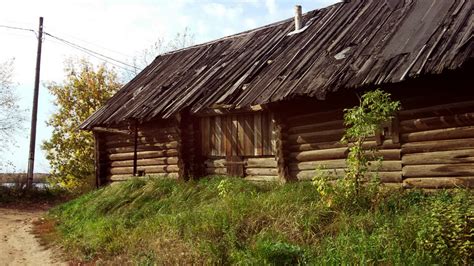 Wallpaper Fall Building Wood House Village Farm Russia Barn