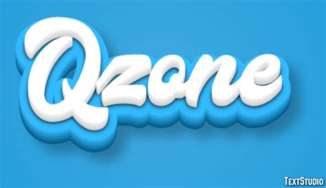 Qzone Text Effect and Logo Design Social Network