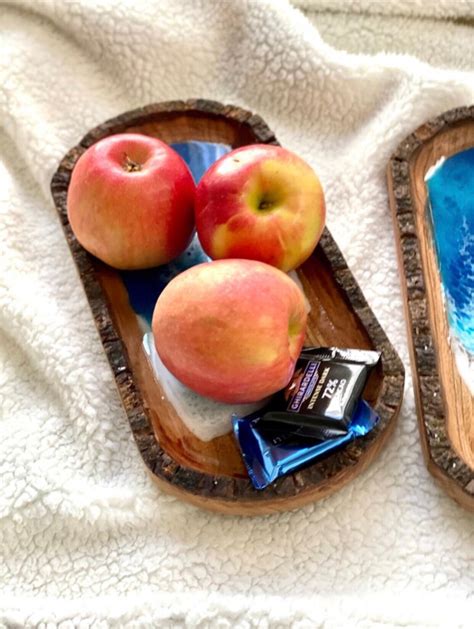 Resin Oval Ocean Tray Fruit Bowl Trinkets Dish Serving Tray Etsy