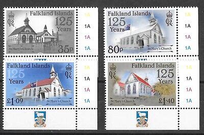 Falkland Islands Th Anniv Of St Mary S Church Issued