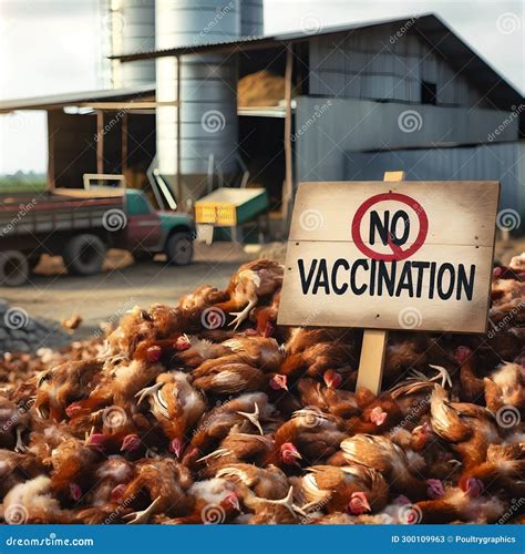 Avian Influenza H5n1 Outbreaks In Chickens Ai Illustration Biosecurity