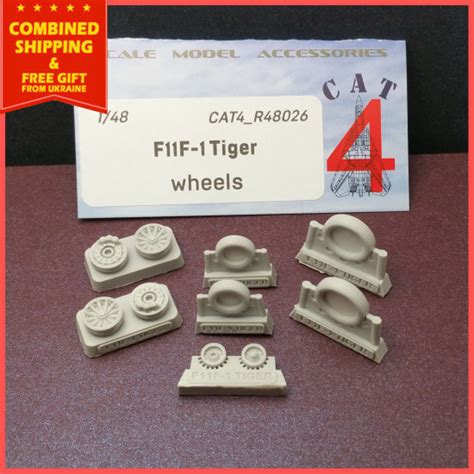 CAT4 R48026 1 48 Grumman F11F 1 Tiger Wheels Resin Upgrade Set US