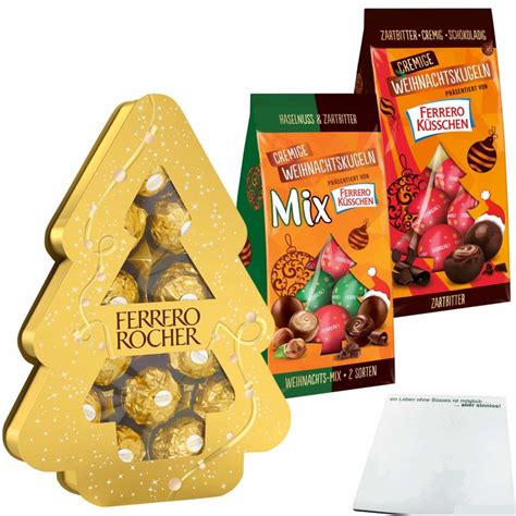 Ferrero K Sschen Cremige Weihnachtskugeln Pack Zartbitter Haselnus