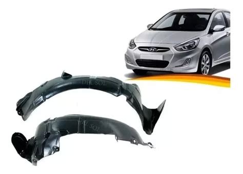 Guardafango Delantero Para Hyundai Accent Rb 2011 2019 Par Cuotas Sin