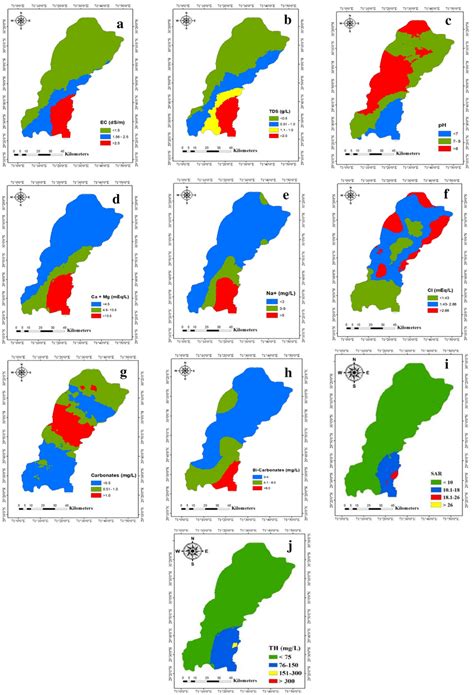 Spatial Distribution Maps For Groundwater Quality Parameters Download