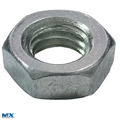 Chamfered Hexagon Thin Nuts Product Grades A And B Carbon Steel And