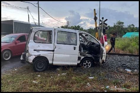 Empat Lelaki Selamat Van Dirempuh Keretapi Di Kinarut Sabah News