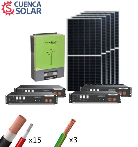 Kit Solar Autoconsumo instalación 18000Wh día 9x Panel Solar 450W