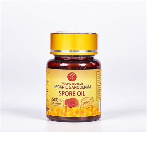 Organic Ganoderma Red Reishi Mushroom Spore Extract Oil Capsules China