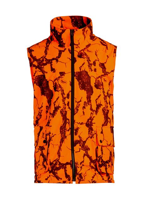 Blaze Camo Stealth Hunter Safety Vest Hunters Orange Apparel