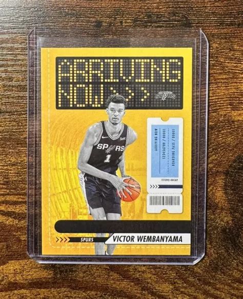 2023 24 NBA HOOPS VICTOR WEMBANYAMA Arriving Now RC Rookie 26 SPURS