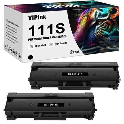 Vipink 2 Pack Black Toner Cartridge With Chip Compatible With Samsung