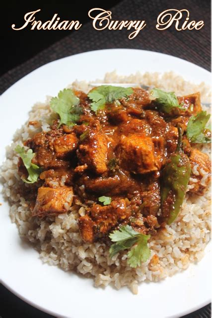 Indian Curry Rice Recipe - Indian Chicken Curry with Brown Rice - Yummy ...