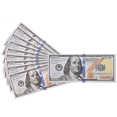 Fake Money 100 Pack Copy $100 One Hundred Dollar Bills, Realistic Play ...