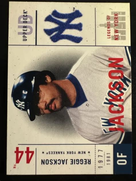 CARTE DE BASEBALL Reggie Jackson 2001 Upper Deck Legends Of New York