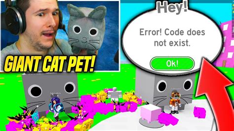 Emotional I Got The Giant Cat Pet In Pet Simulator But This Happened