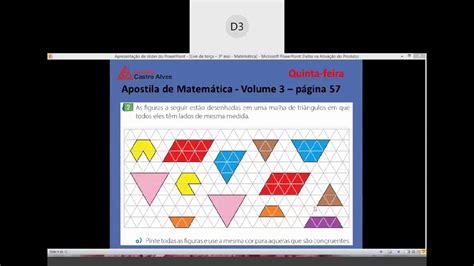 Videoaula De Matem Tica Ano Live Sobre Figuras Geom Tricas