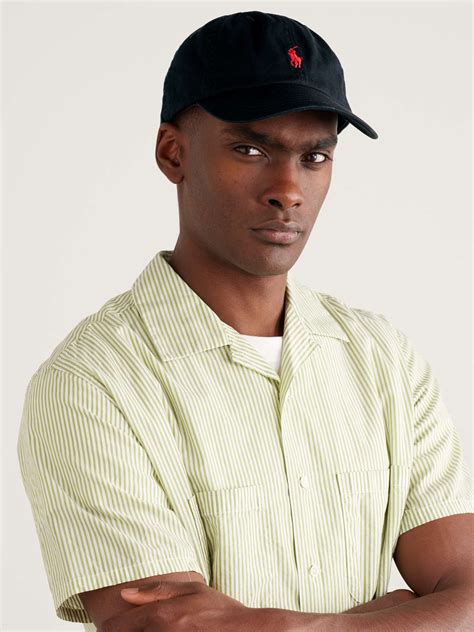 Polo Ralph Lauren Logo Embroidered Cotton Twill Baseball Cap For Men