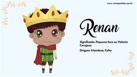 Significado Do Nome Renan Nome Perfeito