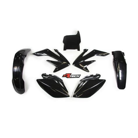 Rtech Honda Black Plastic Kit Crf R