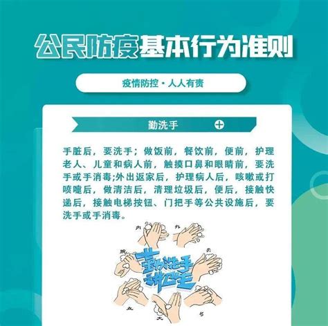 图说科普｜公民防疫基本行为准则之勤洗手、科学戴口罩、注意咳嗽礼仪李尧嘉峪关市审核