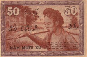 Banknote 50 Cents French Indochina 1939 ND Issue Wor P 87e