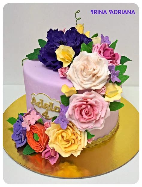 Floral Cake Cake By Irina Adriana Cakesdecor