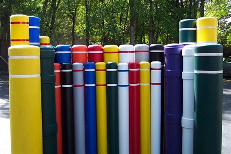 Plastic Bollard Covers For Site Safety Bollards And Pipe Covers