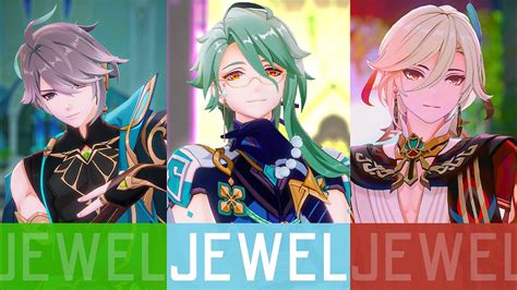 【mmd Genshin Impact 原神】 Jewel 「アルハイゼン · 白朮 · カーヴェ Alhaitham · Baizhu · Kaveh」 Youtube