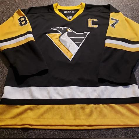 Pittsburgh Penguins hockey jersey. #87 Sidney... - Depop